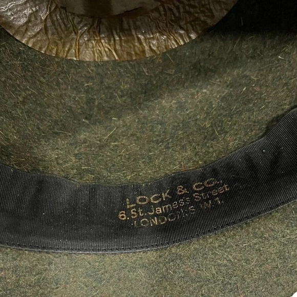 Lock & Co Hatters Green Felt Fedora Hat - Picture 5 of 6